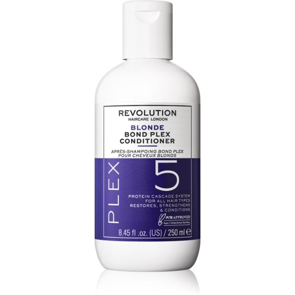 Revolution Haircare Revolution Haircare Plex Blonde No.5 Bond Conditioner intenzivna kura za lase za suhe in poškodovane lase 250 ml