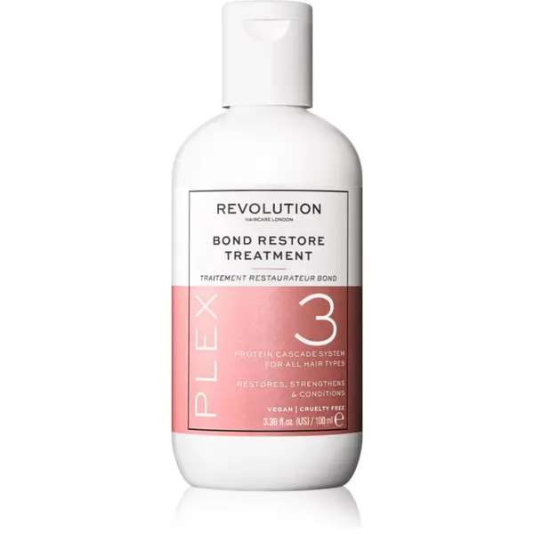 Revolution Haircare Revolution Haircare Plex No.3 Bond Restore Treatment intenzivna kura za lase za suhe in poškodovane lase 100 ml