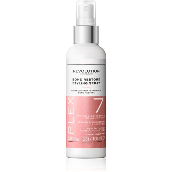 Revolution Haircare Revolution Haircare Plex No.7 Bond Restore Styling Spray regeneracijski balzam v pršilu za obremenjene lase 100 ml