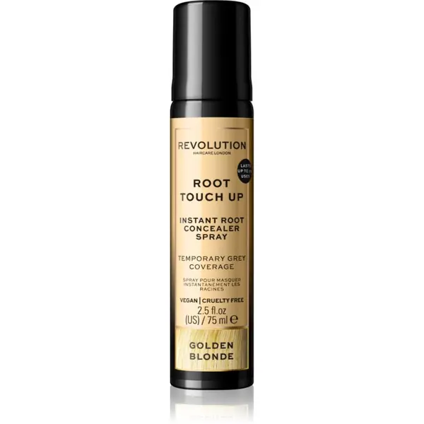 Revolution Haircare Revolution Haircare Root Touch Up pršilo za takojšnje prekritje narastka odtenek Golden Blonde 75 ml