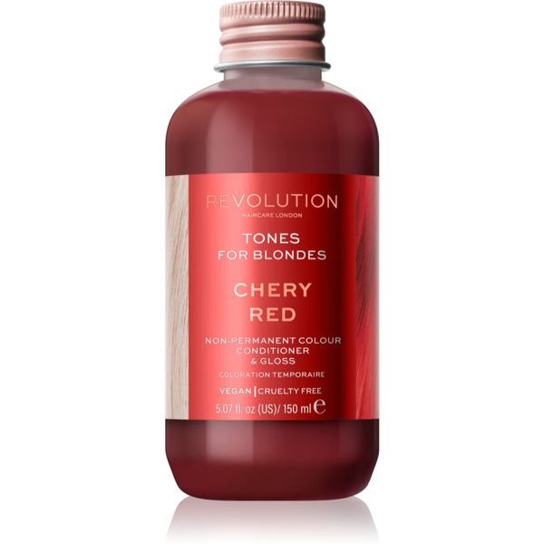 Revolution Haircare Revolution Haircare Tones For Blondes tonirani balzam za blond lase odtenek Cherry Red 150 ml