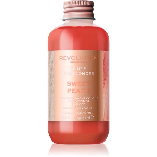 Revolution Haircare Revolution Haircare Tones For Blondes tonirani balzam za blond lase odtenek Sweet Peach 150 ml