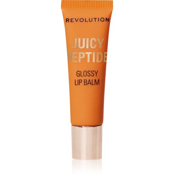 Revolution Revolution Juicy Peptide Lip Balm balzam za ustnice s peptidi odtenek Peach Bellini Orange 8 ml