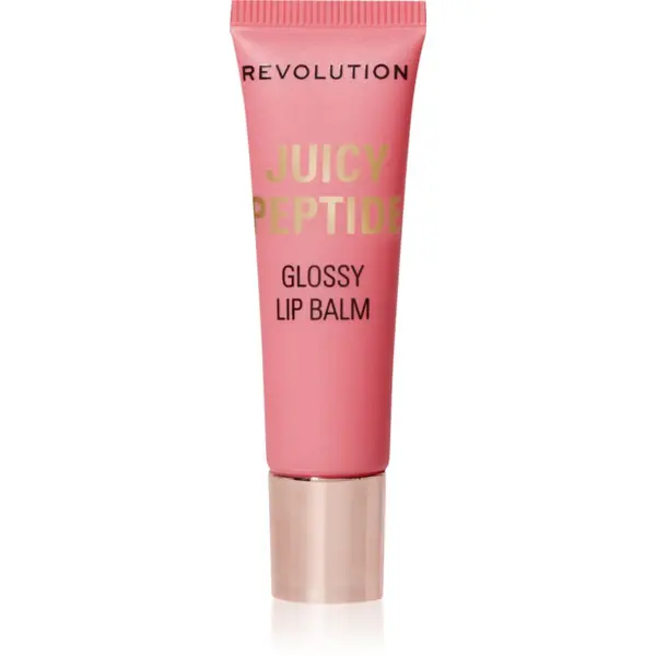 Revolution Revolution Juicy Peptide Lip Balm balzam za ustnice s peptidi odtenek Shimmer Mai Tai Pink 8 ml