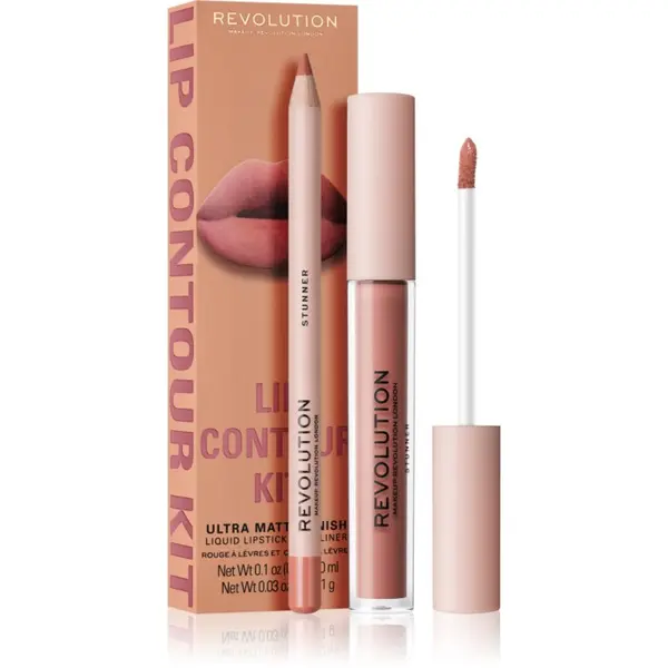 Revolution Revolution Lip Contour Kit set za ustnice odtenek Stunner 2 kos