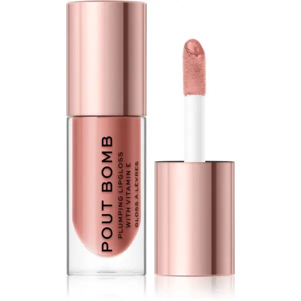 Revolution Revolution Pout Bomb sijaj za ustnice za večji volumen z visokim sijajem odtenek Doll 4.6 ml