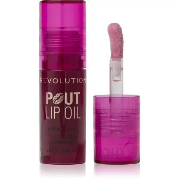 Revolution Revolution Pout Lip olje za ustnice z vlažilnim učinkom odtenek Bitten Cherry 4.6 ml