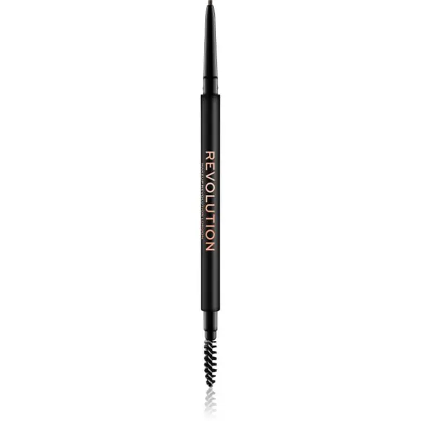 Revolution Revolution Precise Brow Pencil natančni svinčnik za obrvi s krtačko odtenek Dark Brown 0.05 g