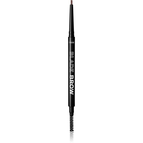 Revolution Relove Revolution Relove Blade Brow svinčnik za obrvi s krtačko odtenek Dark Brown 0,1 g