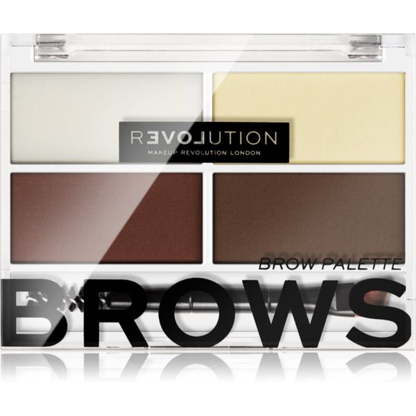 Revolution Relove Revolution Relove Colour Cult paleta za ličenje obrvi odtenek Dark 3,2 g