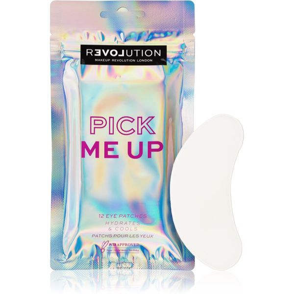 Revolution Relove Revolution Relove Pick Me Up maska za predel okoli oči s hladilnim učinkom 12x1 kos