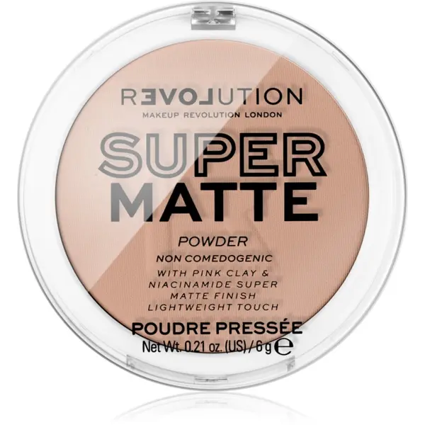 Revolution Relove Revolution Relove Super Matte Powder matirajoči puder odtenek Beige 6 g