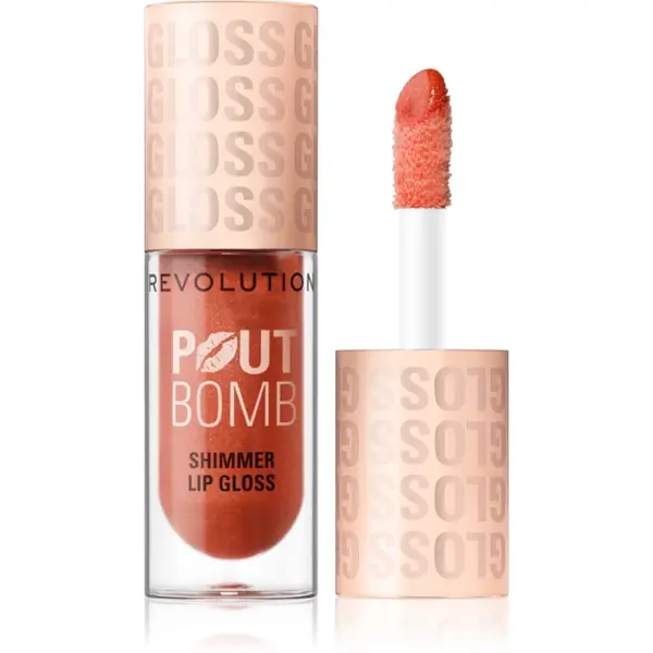 Revolution Revolution Shimmer Gloss bleščeči sijaj za ustnice odtenek Gold 4.5 ml