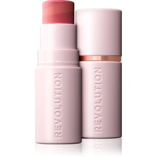 Revolution Revolution Skin Silk Blush Stick kremasto rdečilo v paličici odtenek Peachy Pink 4.5 g