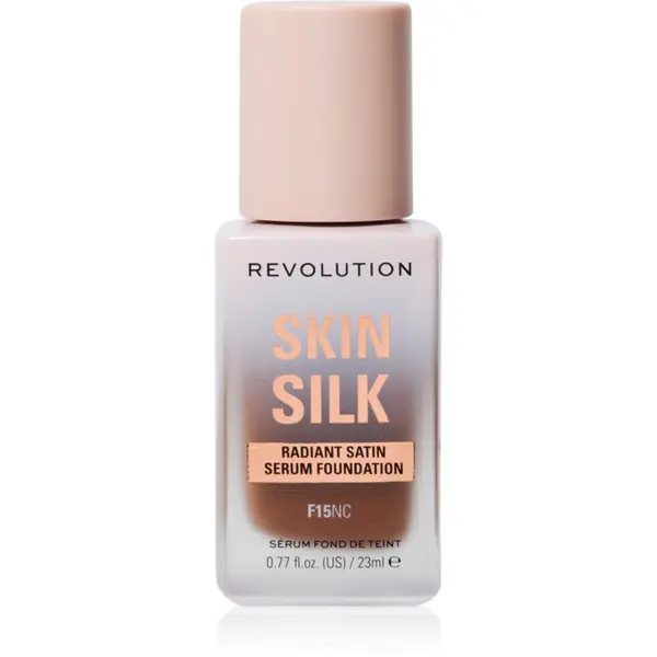 Revolution Revolution Skin Silk Serum Foundation lahki tekoči puder s posvetlitvenim učinkom odtenek F15 23 ml