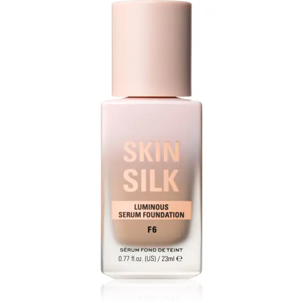 Revolution Revolution Skin Silk Serum Foundation lahki tekoči puder s posvetlitvenim učinkom odtenek F6 23 ml