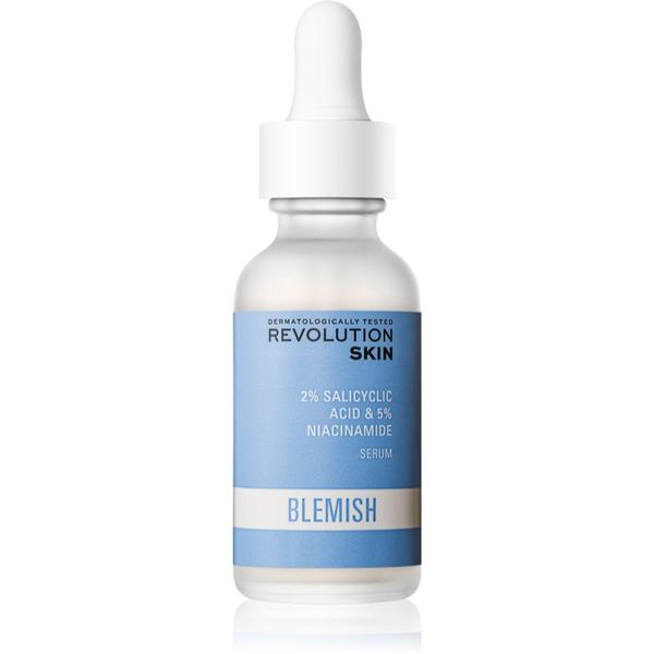 Revolution Skincare Revolution Skincare Blemish 2% Salicylic Acid & 5% Niacinamide pomirjajoči serum za problematično kožo, akne 30 ml