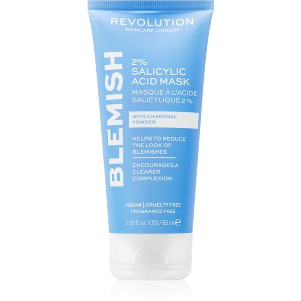 Revolution Skincare Revolution Skincare Blemish 2% Salicylic Acid čistilna maska z 2 % salicilno kislino 65 ml