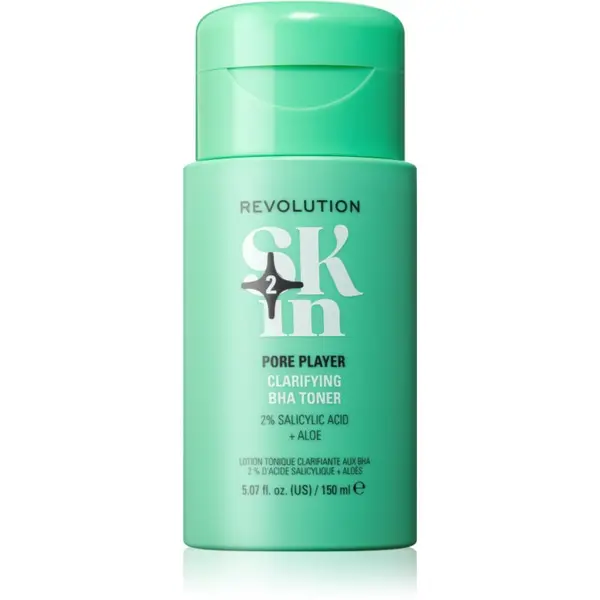 Revolution Skincare Revolution Skincare Clearly Clarify 2% Salicylic Acid &Aloe Clarifying BHA Toner čistilni tonik za regulacijo kožnega sebuma in zmanjšanje por 150 ml
