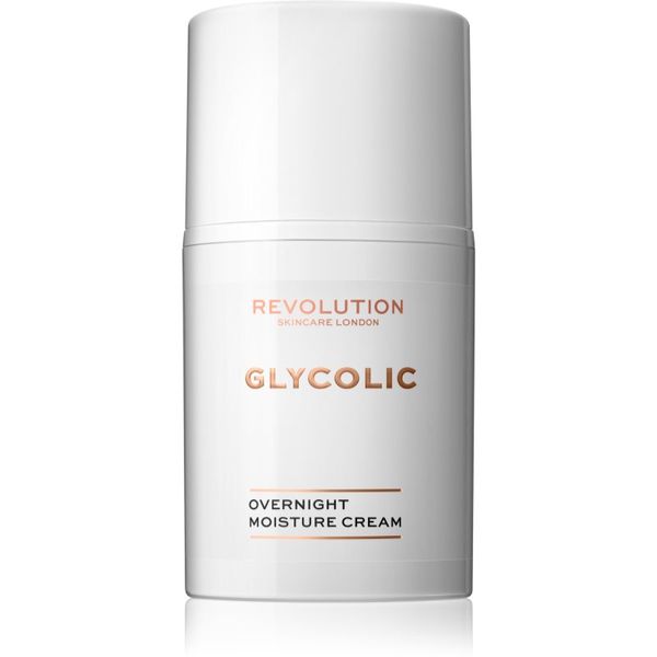 Revolution Skincare Revolution Skincare Glycolic Acid Glow posvetlitvena in obnovitvena nočna krema 50 ml