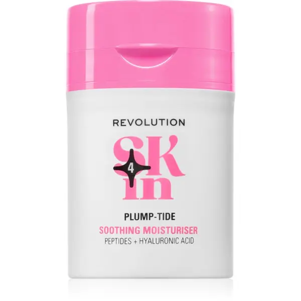 Revolution Skincare Revolution Skincare Go Gentle Peptide & Hyaluronic Acid Moisturiser krema za obraz s pomirjajočim učinkom 50 ml