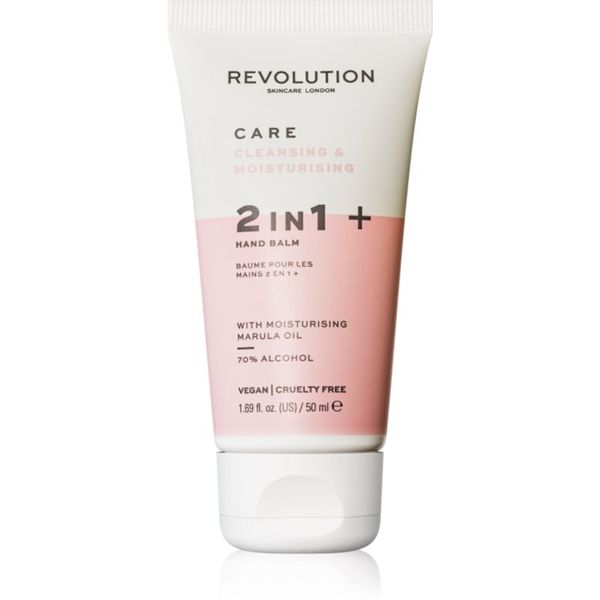 Revolution Skincare Revolution Skincare Hand Care Sanitiser and Moisture Balm čistilni gel za roke z vlažilnim učinkom 50 ml