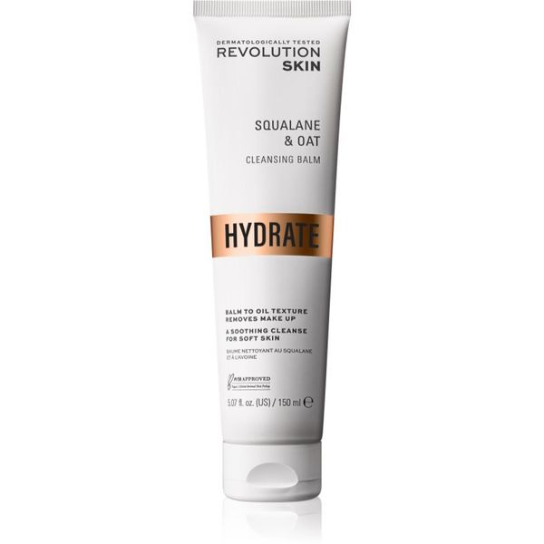 Revolution Skincare Revolution Skincare Hydrate Squalane & Oat čistilni balzam za odstranjevanje ličil 150 ml