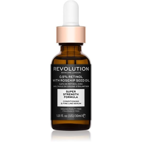 Revolution Skincare Revolution Skincare Retinol 0.5% With Rosehip Seed Oil vlažilni serum proti gubam 30 ml