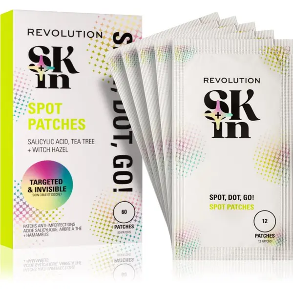 Revolution Skincare Revolution Skincare Skindividual Clearly Clarify Spot, Dot, Go! Salicylic Acid Spot Patches obliži za problematično kožo proti aknam 60 kos