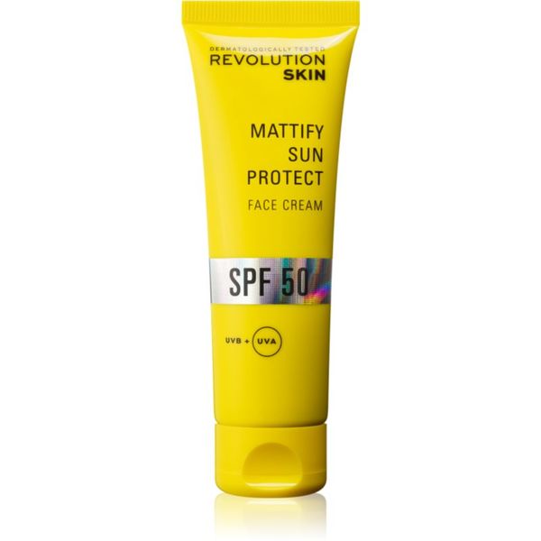 Revolution Skincare Revolution Skincare Sun Protect Mattify zaščitna matirajoča krema za obraz SPF 50 50 ml