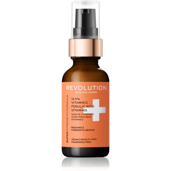 Revolution Skincare Revolution Skincare Vitamin C 12,5% + Ferulic Acid Vitamins antioksidantni serum za posvetlitev in zgladitev kože 30 ml