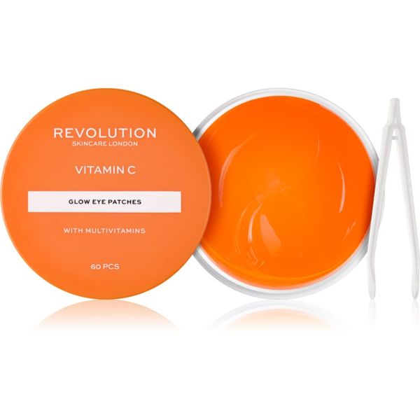 Revolution Skincare Revolution Skincare Vitamin C With Multivitamins hidrogel maska za predel okoli oči za osvetljevanje kože in hidratacijo 60 kos