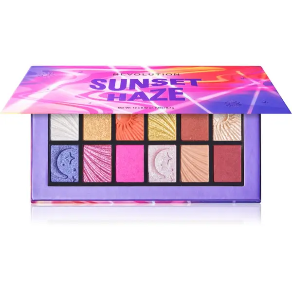 Revolution Revolution Sunset Haze paleta senčil za oči 12x0.7 g