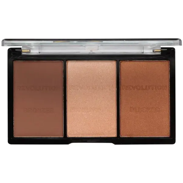 Revolution Revolution Ultra Sculpt & Contour paleta za konture obraza odtenek 04 Ultra Ligt/Medium 11 g