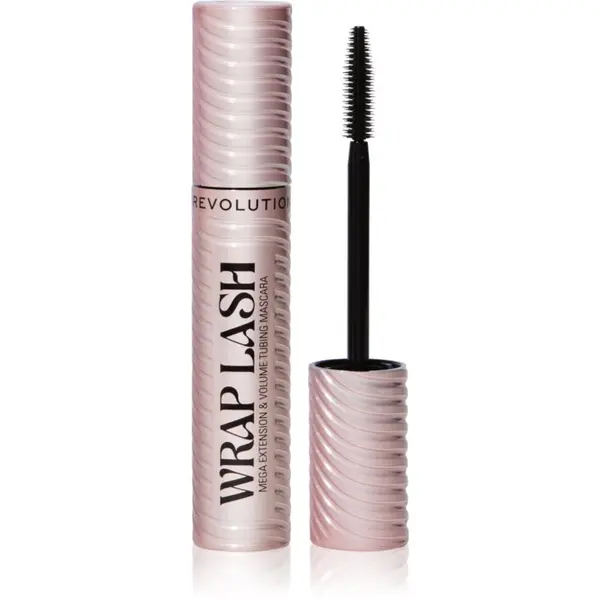 Revolution Revolution Wrap Lash Tubing maskara za podaljšanje, vihanje in volumen trepalnic odtenek Black 8.5 ml