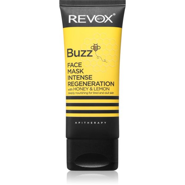 Revox B77 Revox B77 Buzz Face Mask Intense Regeneration regeneracijska maska za obraz s hranilnim učinkom Lemon & Honey 65 ml