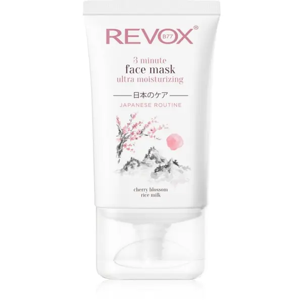 Revox B77 Revox B77 Japanese Routine 3 Minute Face Mask Ultra Moisturizing intenzivna vlažilna maska za obraz 30 ml