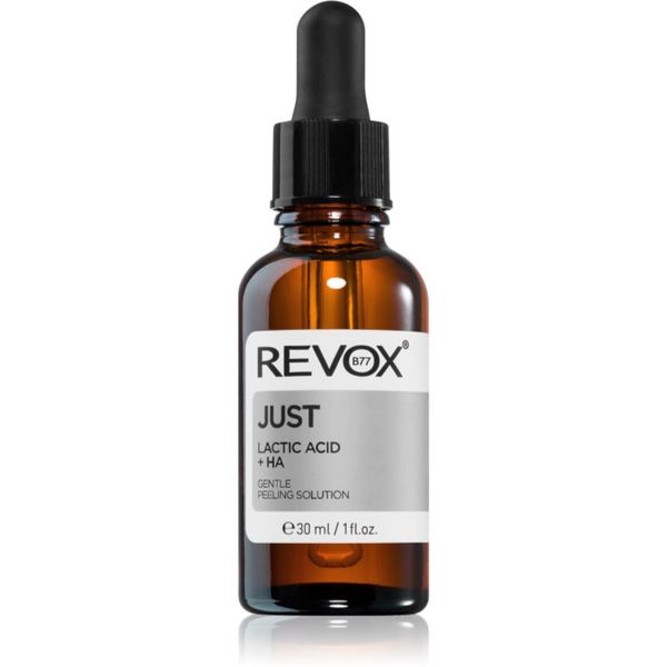 Revox B77 Revox B77 Just Lactic Acid + HA gladilni eksfoliacijski serum za obraz in vrat 30 ml