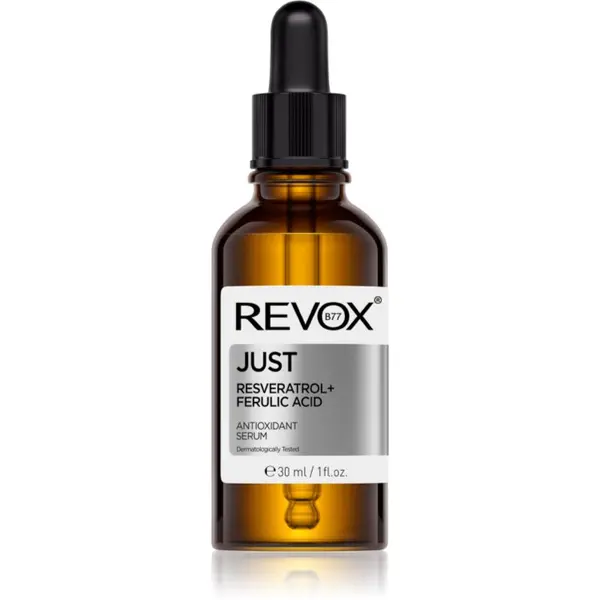 Revox B77 Revox B77 JUST Resveratrol + Ferulic Acid antioksidantni serum za obraz in vrat 30 ml