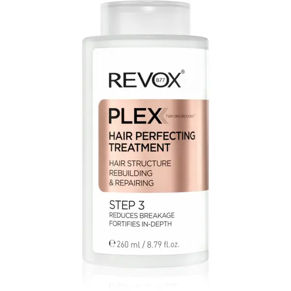 Revox B77 Revox B77 PLEX Hair Perfecting Treatment. Step 3 nega pred šamponiranjem za barvane in poškodovane lase 260 ml