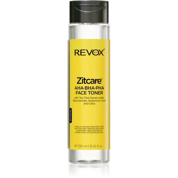Revox B77 Revox B77 Zitcare AHA BHA PHA Active Face Toner nežni čistilni tonik 250 ml