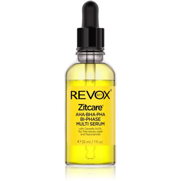 Revox B77 Revox B77 Zitcare AHA BHA PHA Bi-Phase Multi Serum dvofazni serum za glajenje in matiranje kože 30 ml
