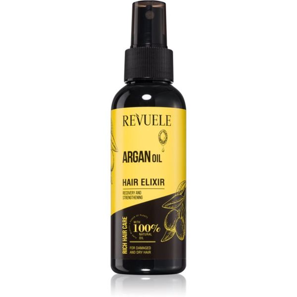 Revuele Revuele Argan Oil Hair Elixir zaščitno pršilo za suhe in poškodovane lase 120 ml