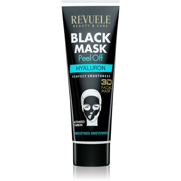 Revuele Revuele Black Mask Peel Off Hyaluron čistilna luščilna maska z aktivnim ogljem 80 ml