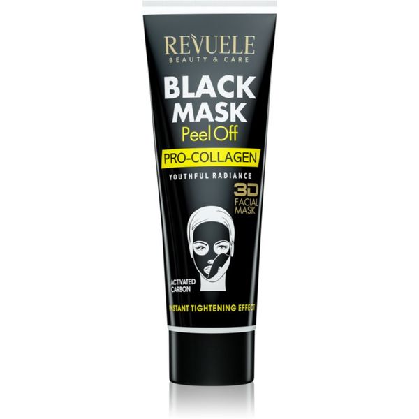 Revuele Revuele Black Mask Peel Off Pro-Colagen luščilna maska za učvrstitev obraza 80 ml