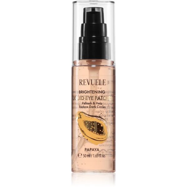 Revuele Revuele Brightening Papaya Liquid Eye Patches gel maska proti temnim kolobarjem 50 ml