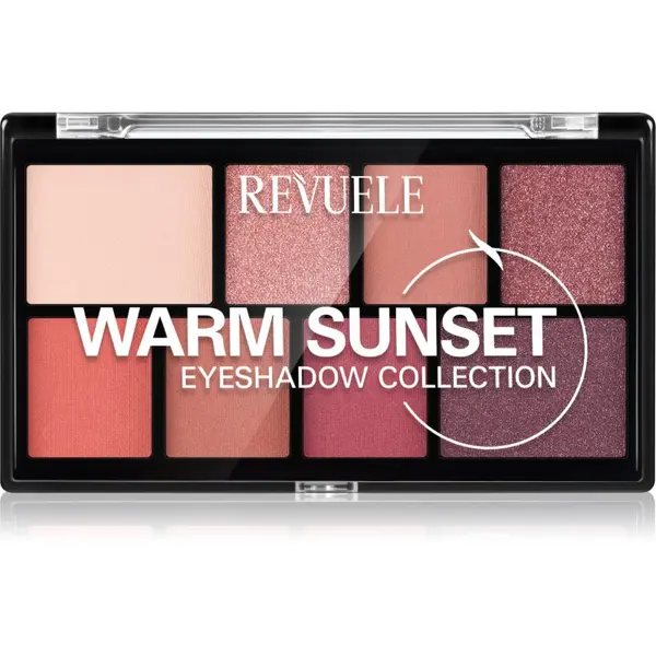 Revuele Revuele Eyeshadow Collection paleta senčil za oči odtenek Warm Sunset 15 g