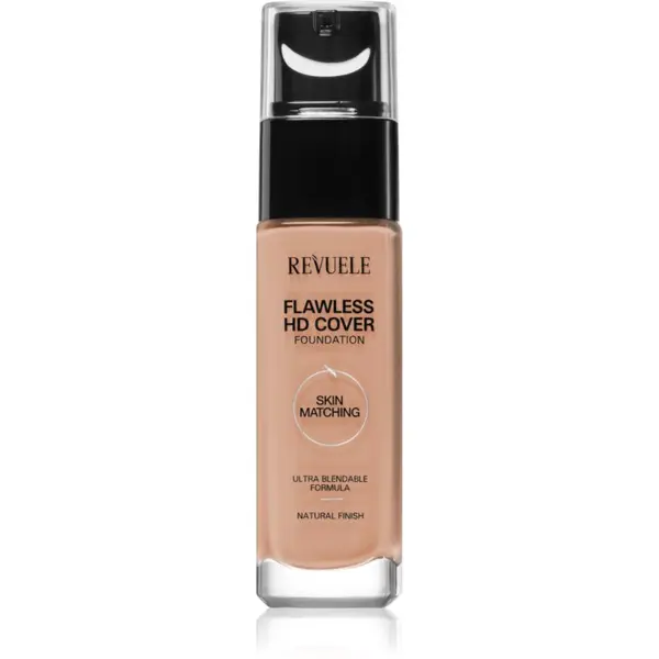 Revuele Revuele Flawless HD Cover Foundation lahki tekoči puder za popoln videz odtenek 02 Vanilla 33 ml