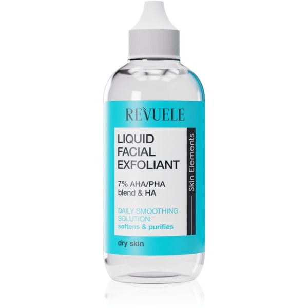 Revuele Revuele Liquid Facial Exfoliant 7% AHA/PHA blend + HA eksfoliacijski piling serum za suho kožo 125 ml