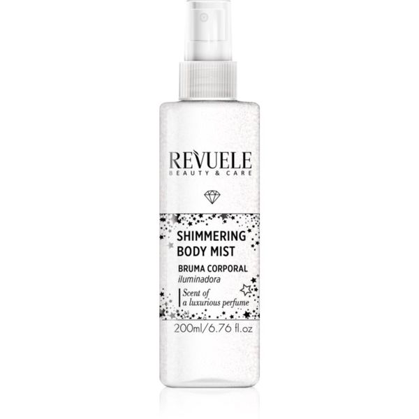 Revuele Revuele Shimmering Body Mist posvetlitvena meglica za telo odtenek Silver 200 ml